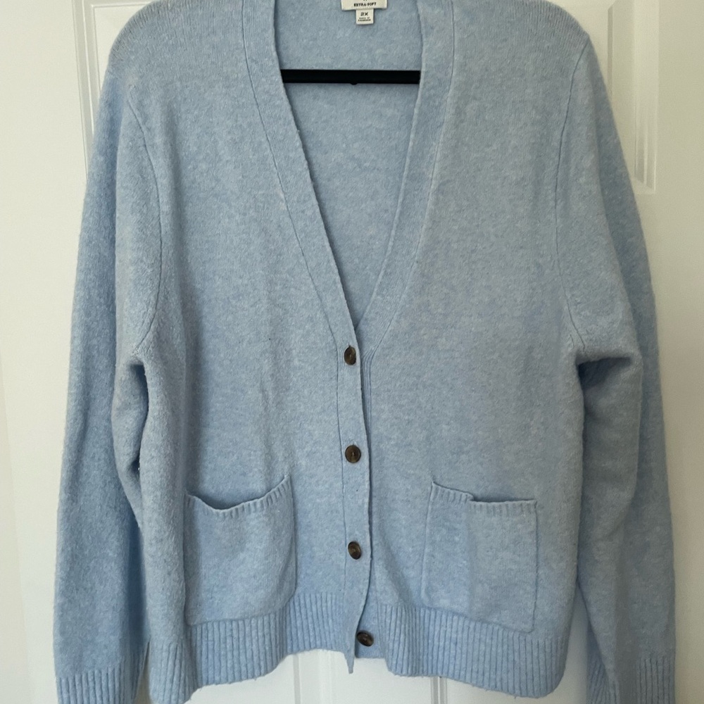 Women's Light Blue Cardigan Sweater